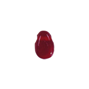Pressed top hole unique shaped Glass Beads or Pendants 7857