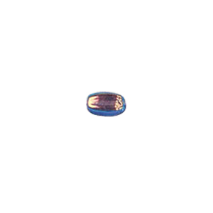 Pressed Faceted Iridescent Rainbow coating Glass Beads 7912