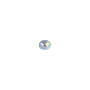 Pressed Faceted Iridescent Rainbow coating Glass Beads 7923