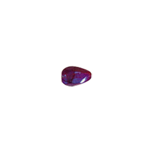 Pressed Faceted Iridescent Rainbow coating Glass Beads 7955