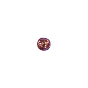 Pressed Faceted Iridescent Rainbow coating Glass Beads 7965