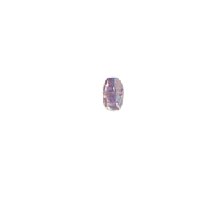 Pressed Faceted Iridescent Rainbow coating Glass Beads 7970