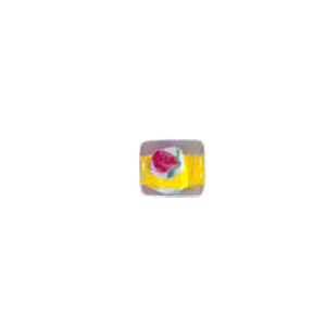 Confetti Mosaic pattern Glass Beads with color line 8002