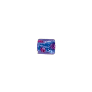 Confetti Mosaic pattern Glass Beads with color line 8003