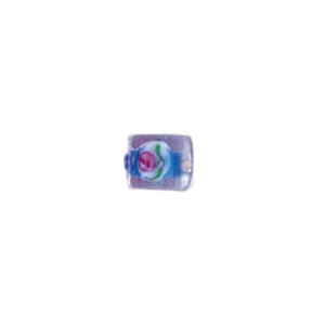 Confetti Mosaic pattern Glass Beads with color line 8005