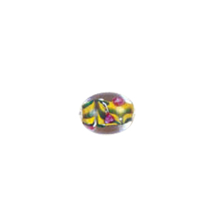 Confetti Mosaic pattern Glass Beads with color line 8020