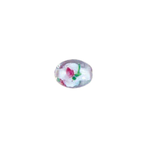 Confetti Mosaic pattern Glass Beads with color line 8021