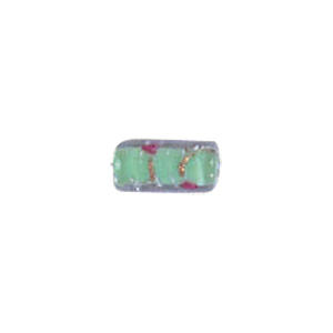 Confetti Mosaic pattern Glass Beads with color line 8039