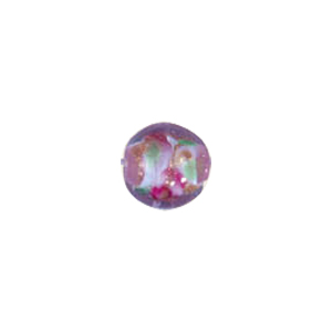 Confetti Mosaic pattern Glass Beads with color line 8049