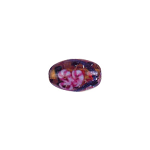 Confetti Mosaic pattern Glass Beads with color line 8065
