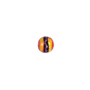 Multi Color lined and striped Lampworked Glass Beads 8091