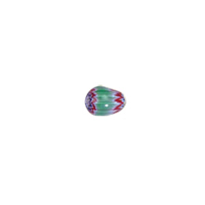 Chevron Glass Beads long hole 8181