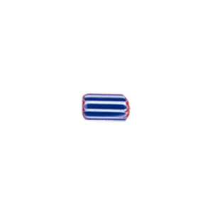 Chevron Glass Beads long hole 8186