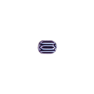 Chevron Glass Beads long hole 8188