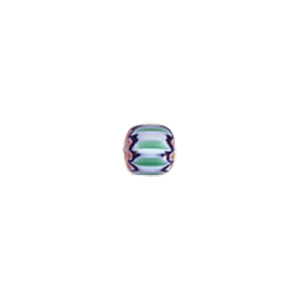 Chevron Glass Beads long hole 8204