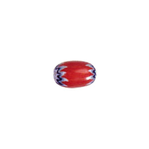 Chevron Glass Beads long hole 8206
