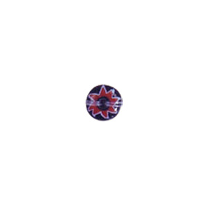 Chevron Flat Fancy Glass Beads short hole 8225