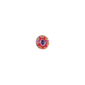 Chevron Flat Fancy Glass Beads short hole 8226