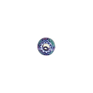 Chevron Flat Fancy Glass Beads short hole 8232
