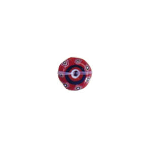 Chevron Flat Fancy Glass Beads short hole 8244
