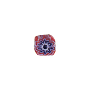 Chevron Flat Fancy Glass Beads short hole 8245
