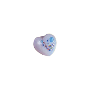 Glass Charms 2 tone 8635