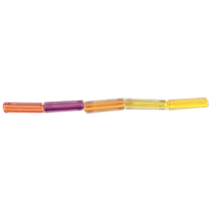 Candy Cane Glass Beads Color lined 8658