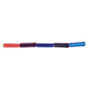 Candy Cane Glass Beads Color lined 8663