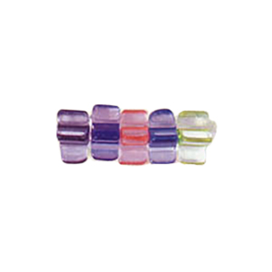 Candy Cane Glass Beads Color lined 8674