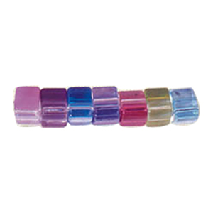 Candy Cane Glass Beads Color lined 8679