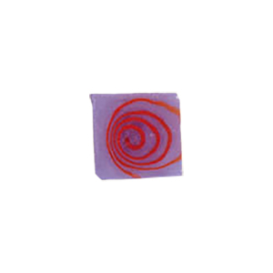 Glass Cabochons decorated Squares 8796