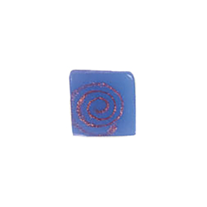 Glass Cabochons decorated Squares 8798
