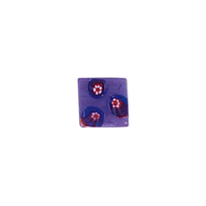 Glass Cabochons decorated Squares 8810