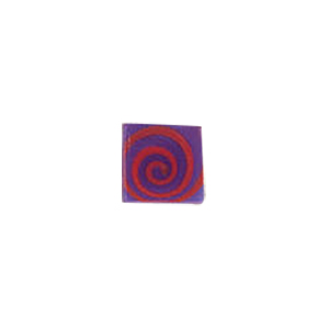 Glass Cabochons decorated Squares 8827