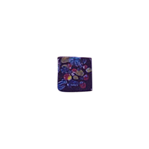 Glass Cabochons decorated Squares 8849