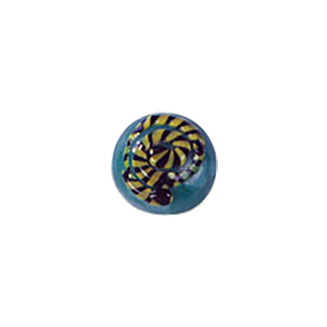 Glass Cabochons decorated Circles 8866