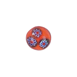 Glass Cabochons decorated Circles 8914