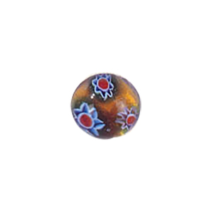 Glass Cabochons decorated Circles 8915
