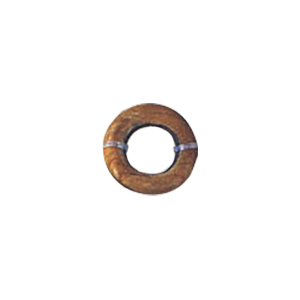 Hand Carved Horn Beads Gray or Black 10010