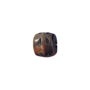Hand Carved Horn Beads Gray or Black 10012