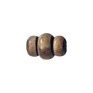 Hand Carved Horn Beads Gray or Black 10019