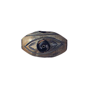 Hand Carved Horn Beads Gray or Black 10021