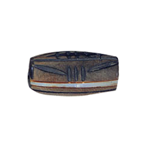 Hand Carved Horn Beads Gray or Black 10024