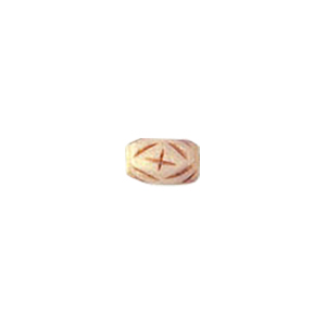 Hand Carved Bone Beads Natural finish 9663
