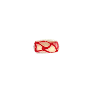 Hand Carved Bone Beads Coloured 9784