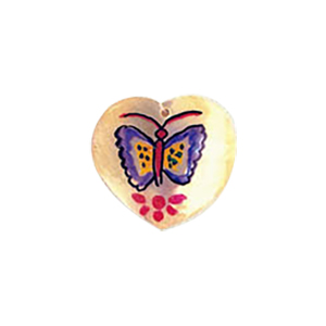 MOP Shell Pendants Printed and Painted 10376
