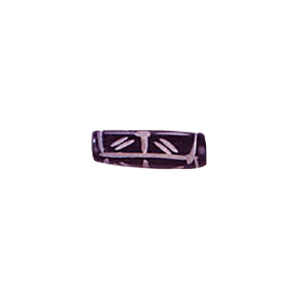 Hand Carved Bone Beads Coloured 9813