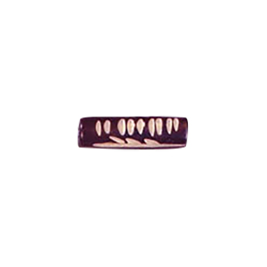Hand Carved Bone Beads Coloured 9815