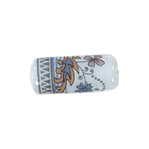 Printed Fancy Glass Beads 11211