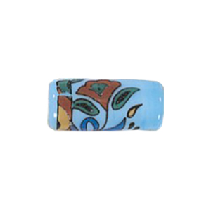 Printed Fancy Glass Beads 11219